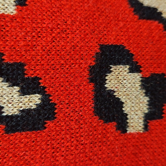 Charter Club Red Leopard Print Sweater - Picture 8 of 12
